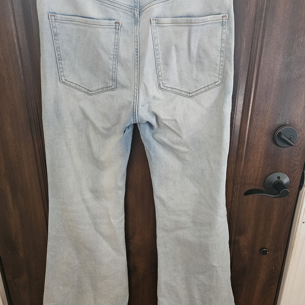 Express Light Blue Flare Jeans - Picture 10 of 12